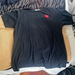 Play Comme des GARCONS XL Black Tee